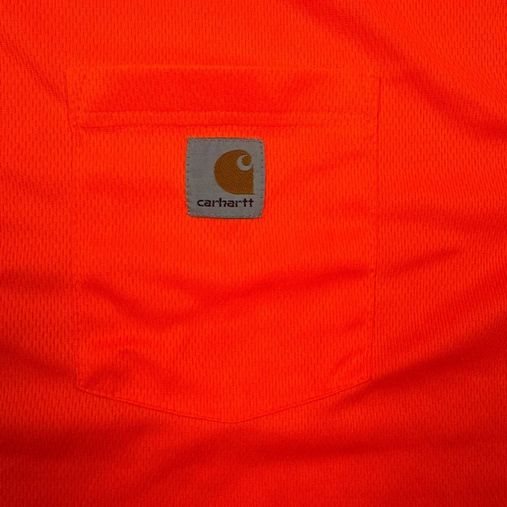 Lot of 2 Carhartt Force Relaxed Fit Pocket T-Shirts Mens 2XL Orange 100493 824